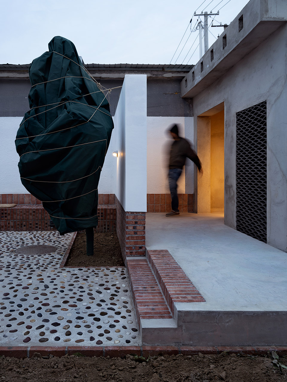 winter country yard by linjian design studio