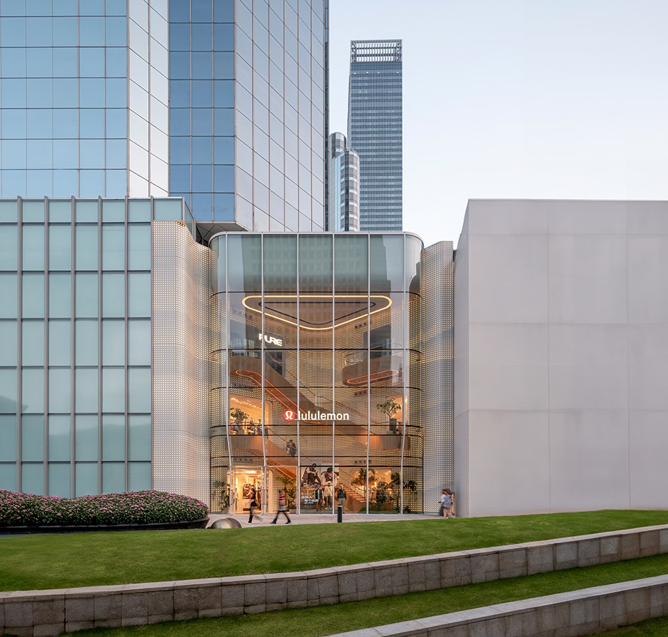lululemon flagship store shanghai by aim architecture
