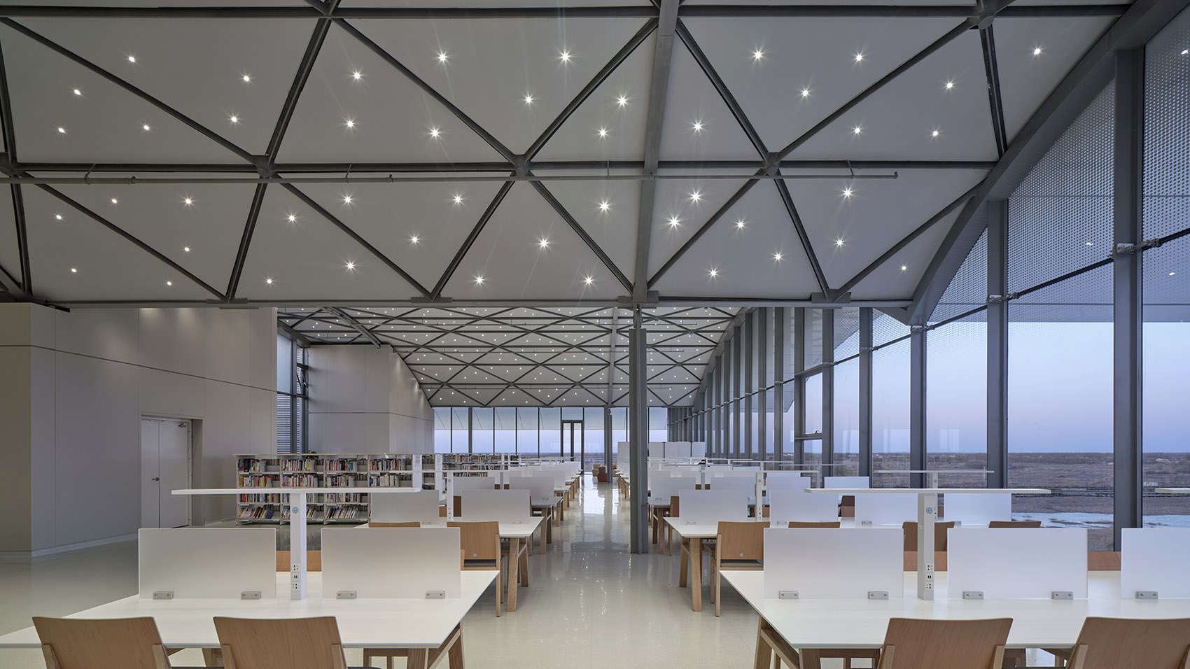 The new library and the school gate of CAUC by Original Design Studio ...