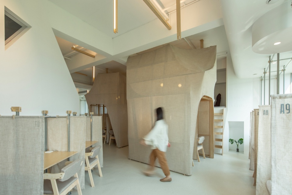 开放自习区局部 Partial View of Open Study Area skyline study studio