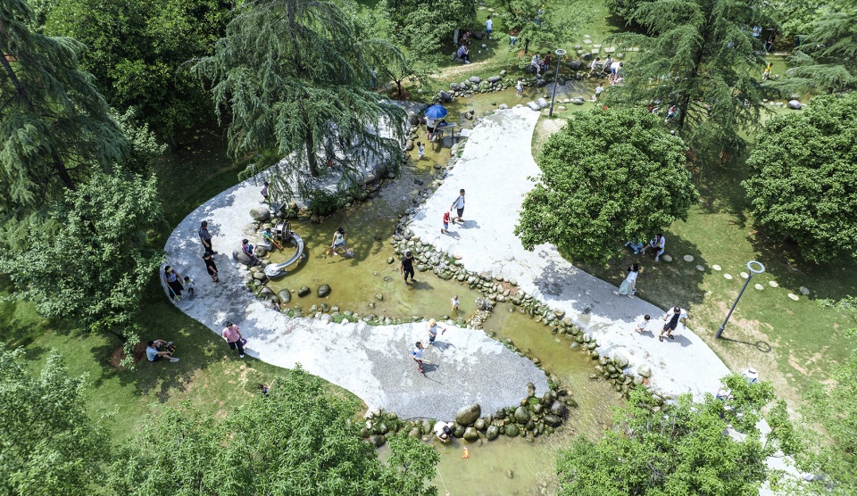 xianning peoples square landscape improvement by ecogreen
