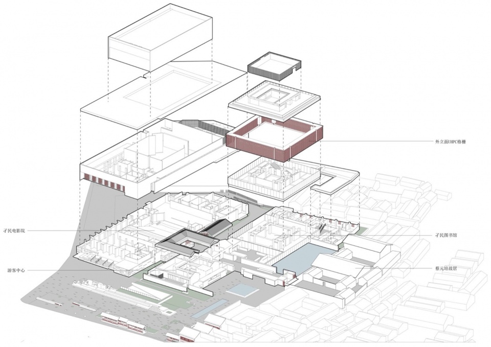 蔡元培广场及孑民图书馆 浙江大学建筑设计研究院建筑创作研究中心