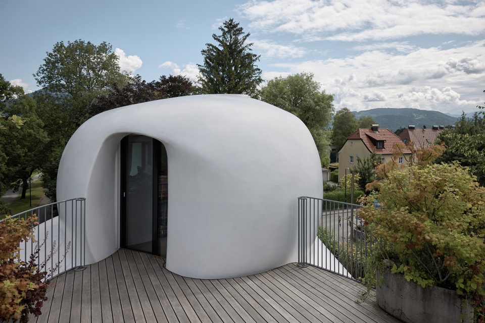 amoprh living sculpture by lechner lechner architects