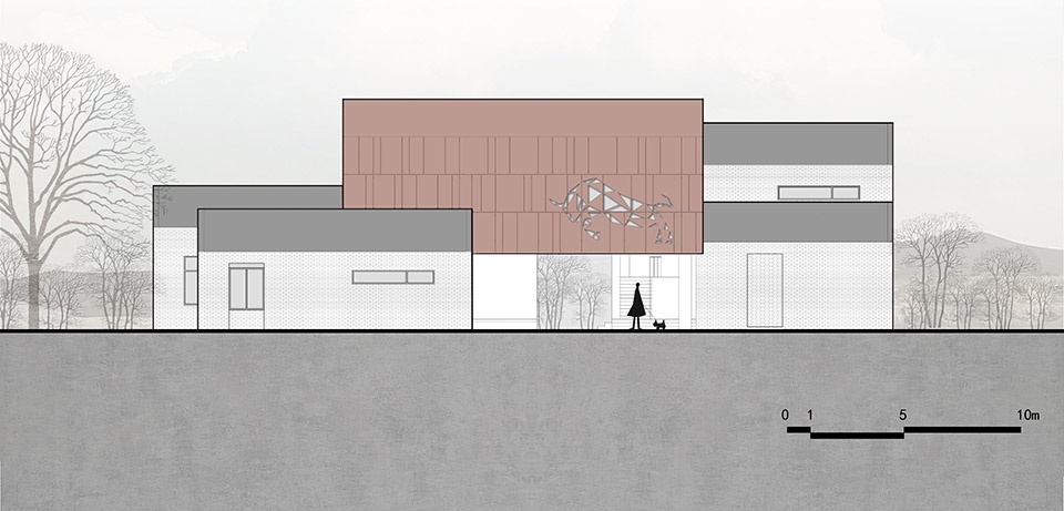 the villager activity center in niujia village by hn local architecture design,china urban construction design research institute co ltd