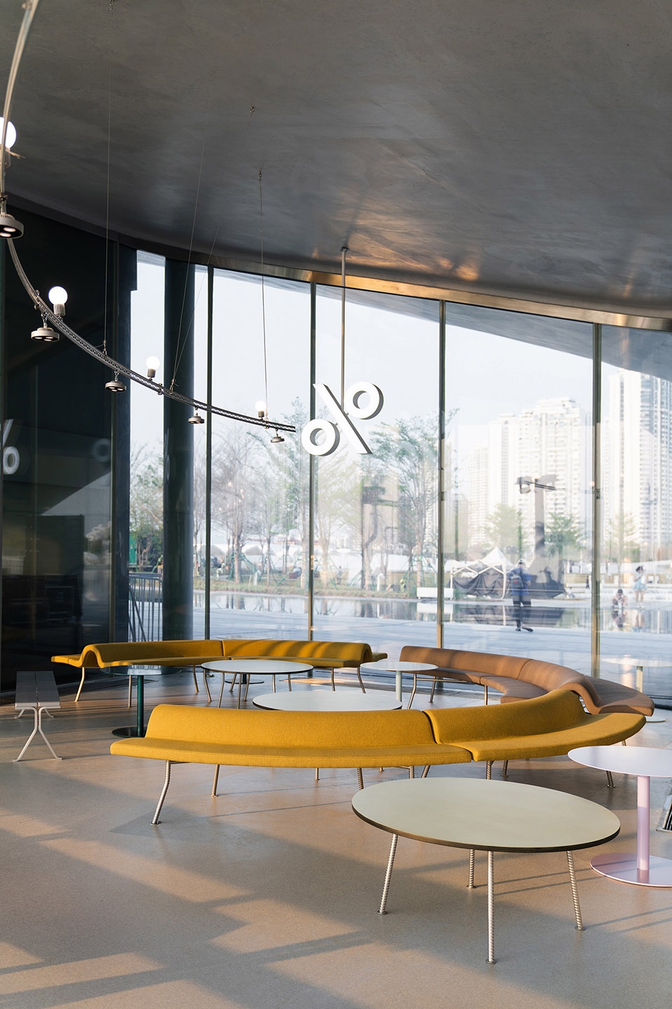 Interior and furniture design of JUANZONG BOOKS cafe by CASE PAVILION