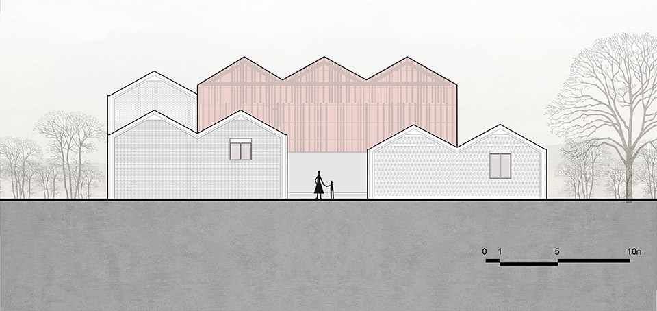 the villager activity center in niujia village by hn local architecture design,china urban construction design research institute co ltd