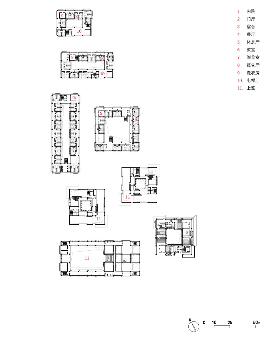 . 二层平面 2nd floor plan