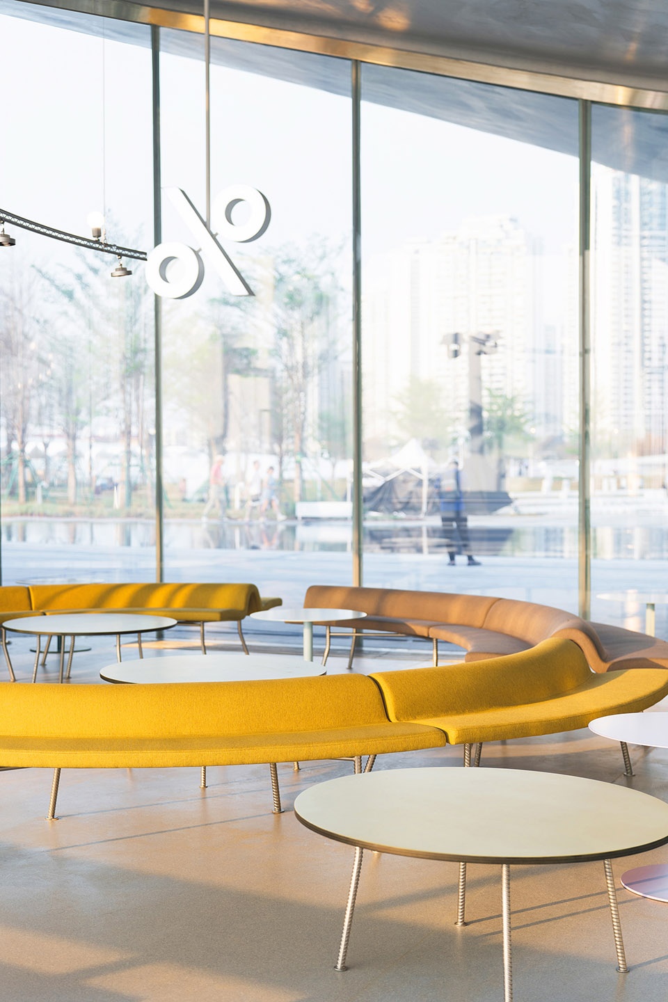 Interior and furniture design of JUANZONG BOOKS cafe by CASE PAVILION