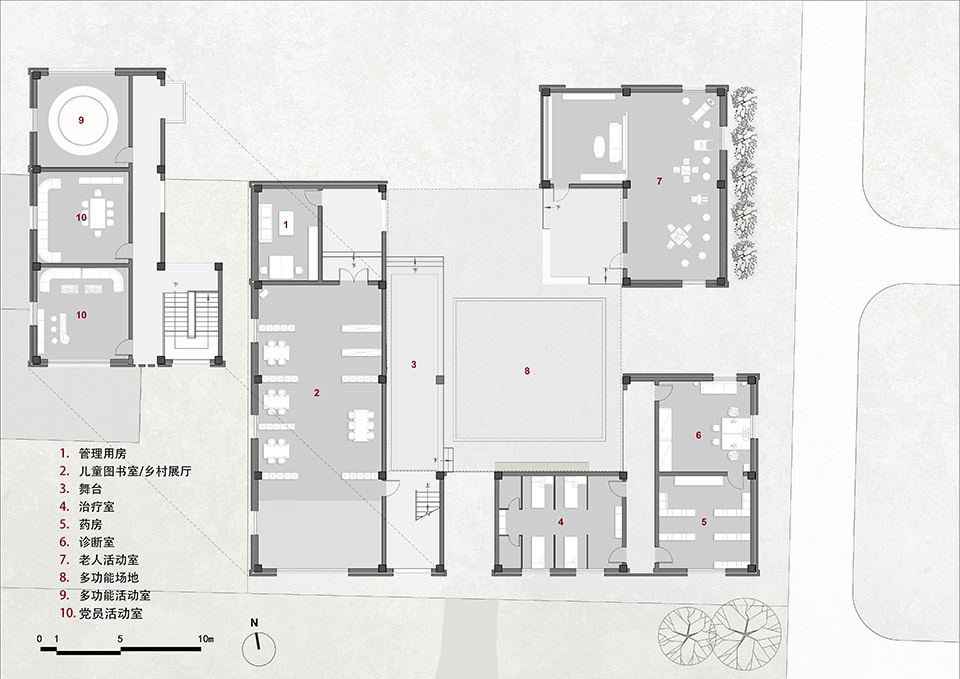the villager activity center in niujia village by hn local architecture design,china urban construction design research institute co ltd