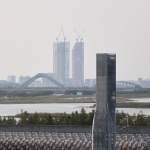 扭转塔和螺旋站 - 上海海上生态基础设施 / 合尘建筑