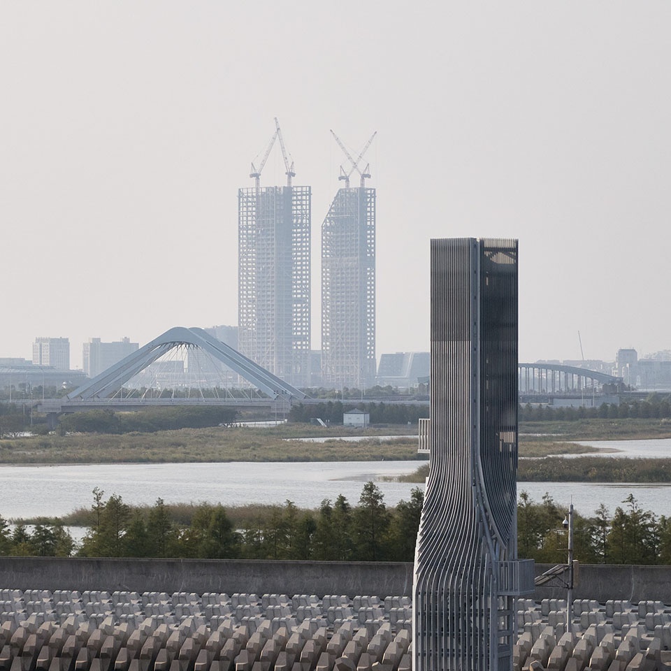 扭转塔和螺旋站 上海海上的生态基础设施 合尘建筑