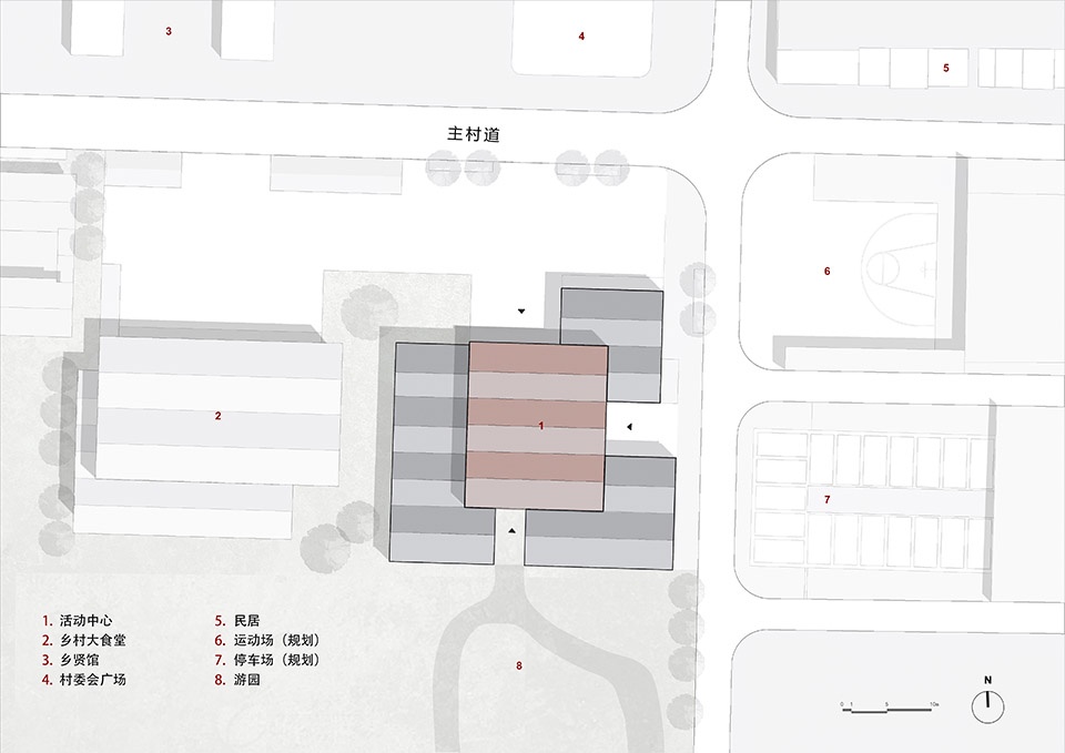the villager activity center in niujia village by hn local architecture design,china urban construction design research institute co ltd