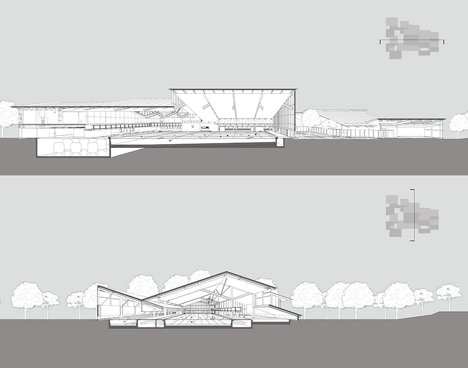 Xiangfen Xingyuan Swimming Pool by Atelier Kai Architects
