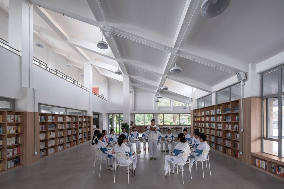 qinfeng library for shanxi hope project by wall architects of xauxt