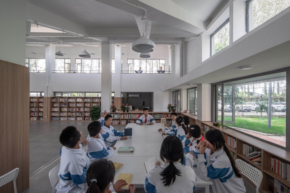 qinfeng library for shanxi hope project by wall architects of xauxt