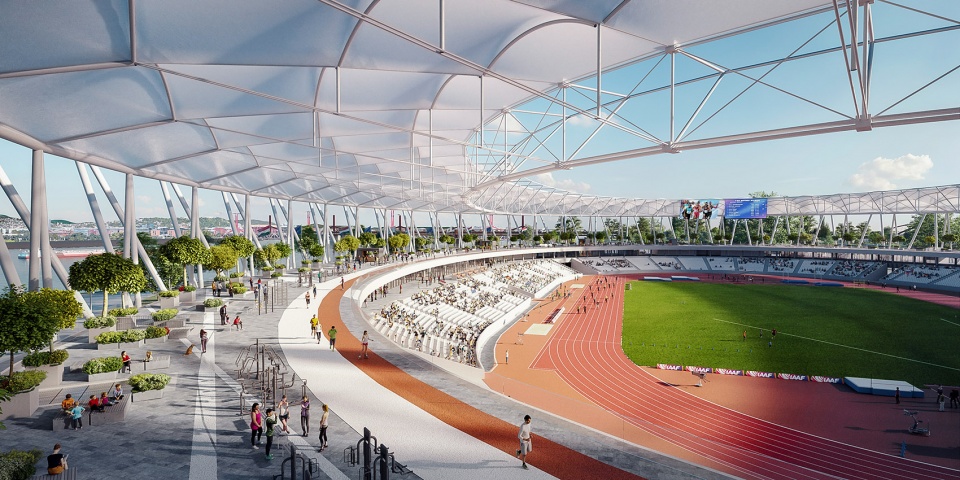 national athletics center by napur architect ltd