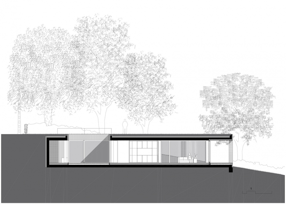 sloped villa by studio okami architects