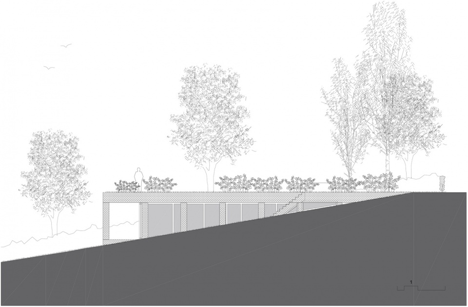 sloped villa by studio okami architects