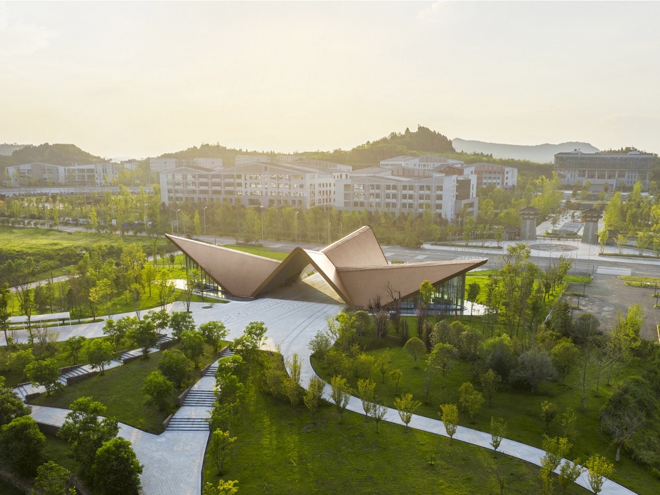 langzhong sports town visitor center by udg about studio