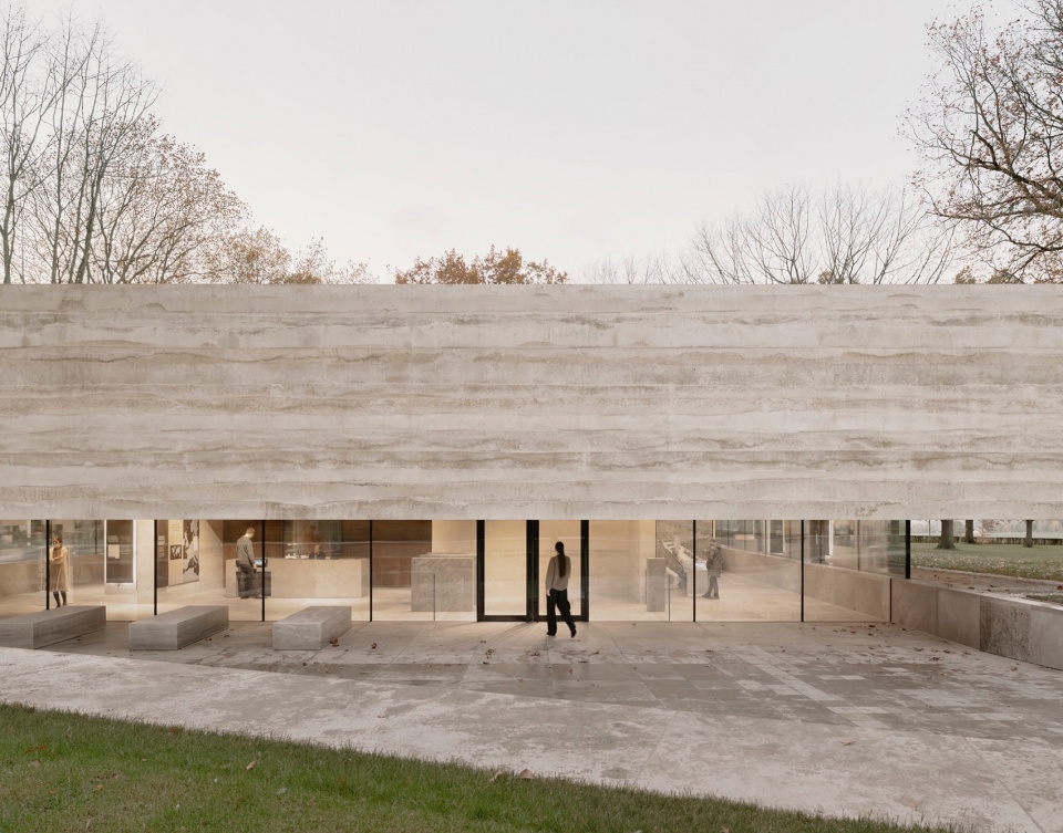 Netherlands American Cemetery Visitor Center KAAN Architecten © Simon Menges