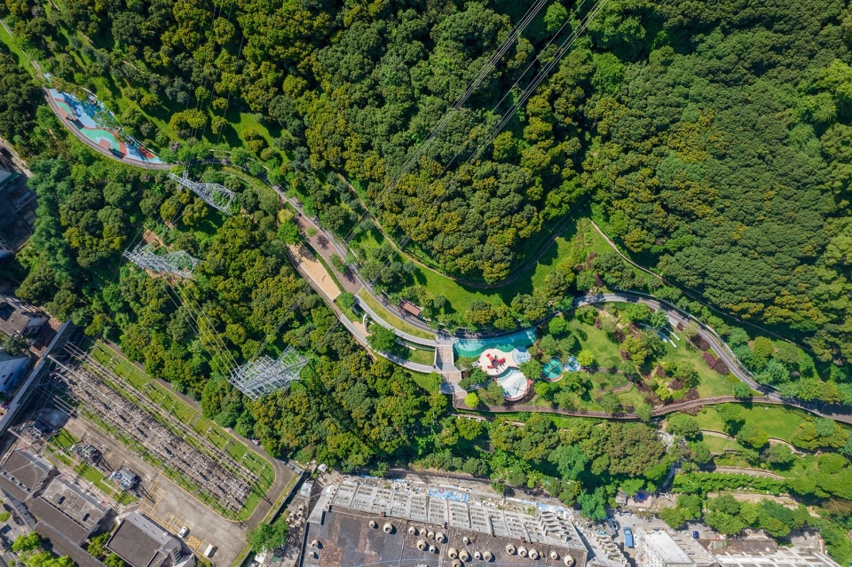 沙头角公园鸟瞰 ©HOPE翰博设计 杨洋 shatoujiao park shatoujiao park by hope design