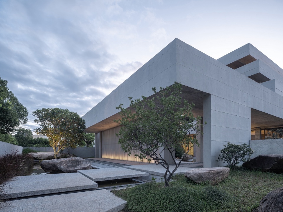 建筑入口玄关©赵奕龙 enterprise exhibition hall from gardenarts