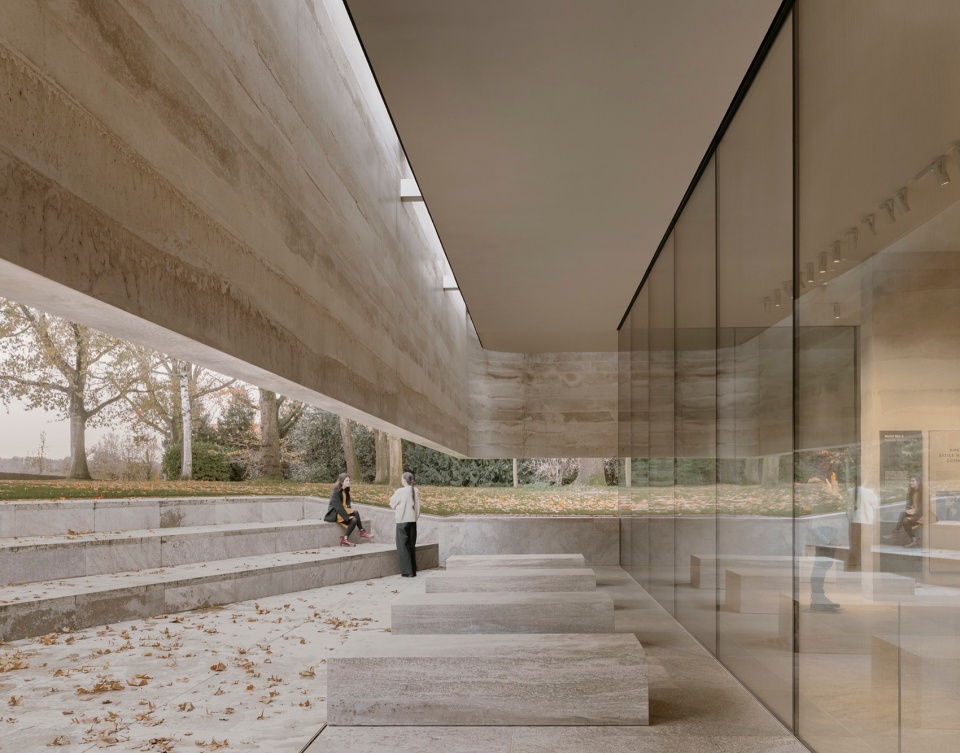 Netherlands American Cemetery Visitor Center KAAN Architecten © Simon Menges