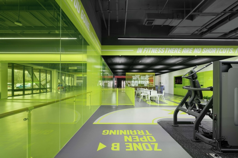 sunpig fitness space design by daga architects