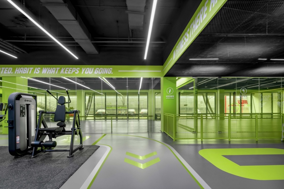 sunpig fitness space design by daga architects