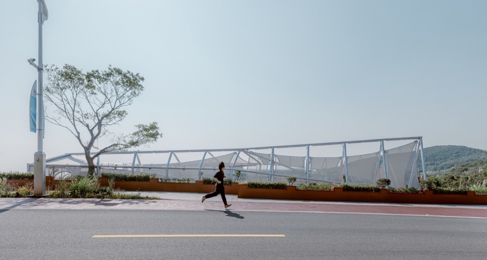 .休息亭延折成廊 youth and the sea xiangshan coastal scenic road theme station