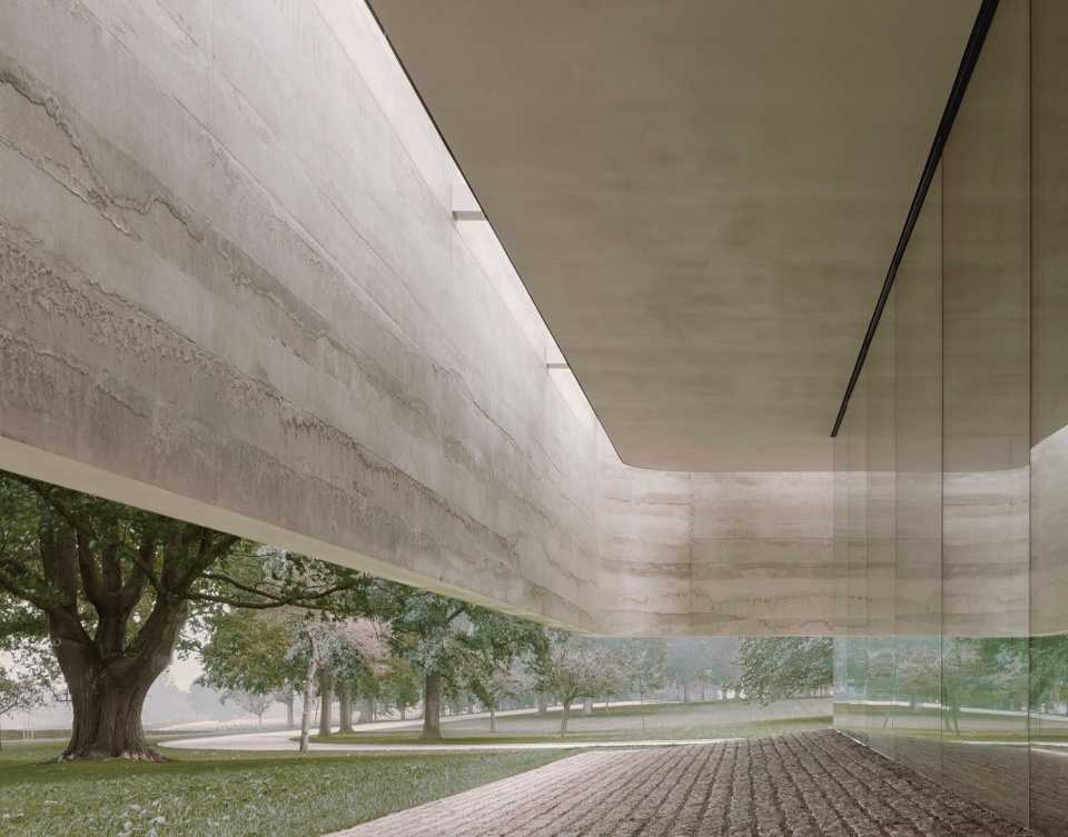 Netherlands American Cemetery Visitor Center KAAN Architecten © Simon Menges