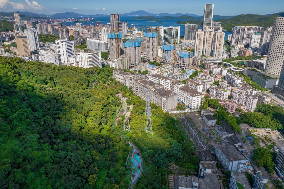 沙头角公园鸟瞰 ©HOPE翰博设计 杨洋 shatoujiao park shatoujiao park by hope design