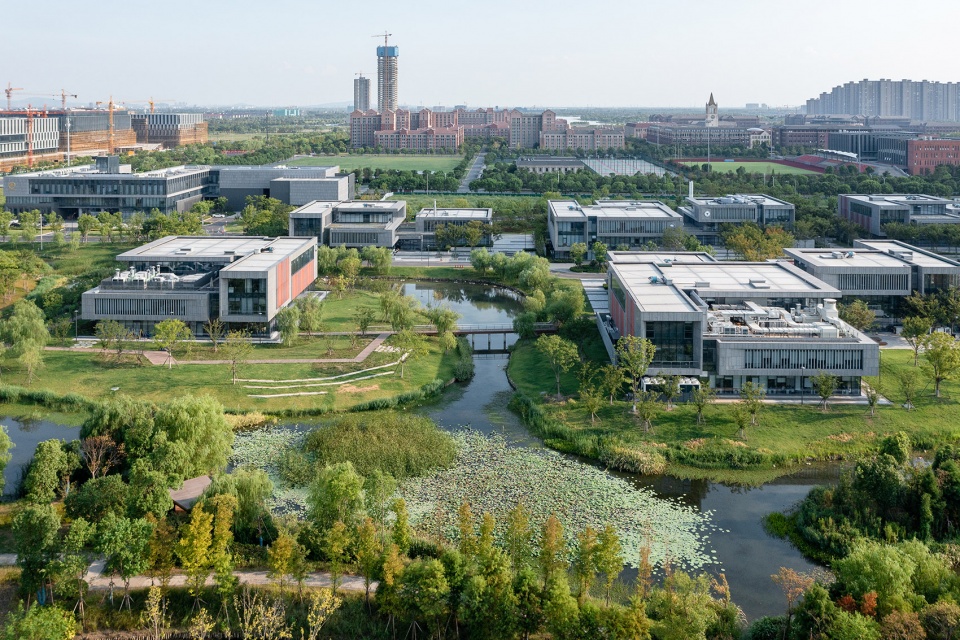 north office park of zhejiang university international campus in haining by la design
