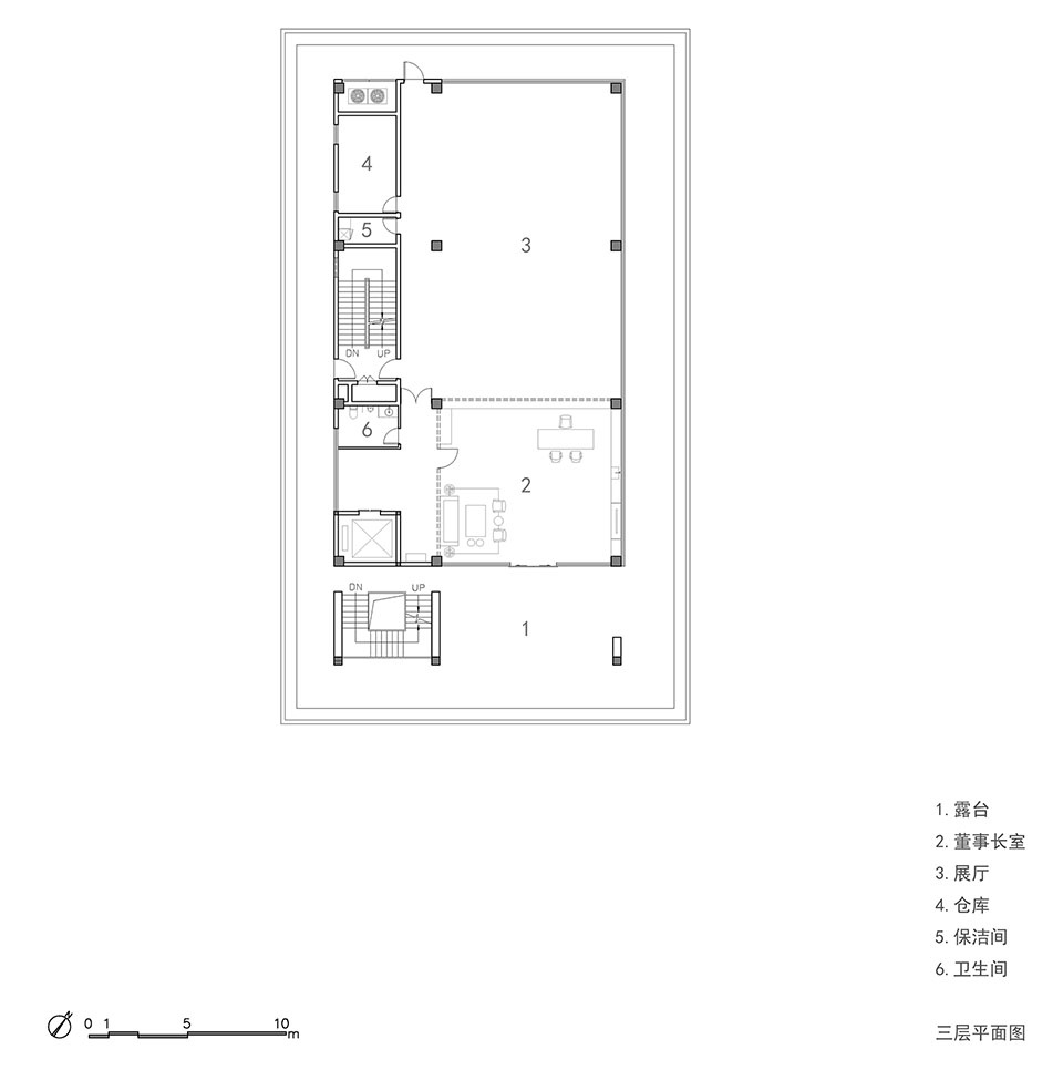 三层平面图©RESP enterprise exhibition hall from gardenarts