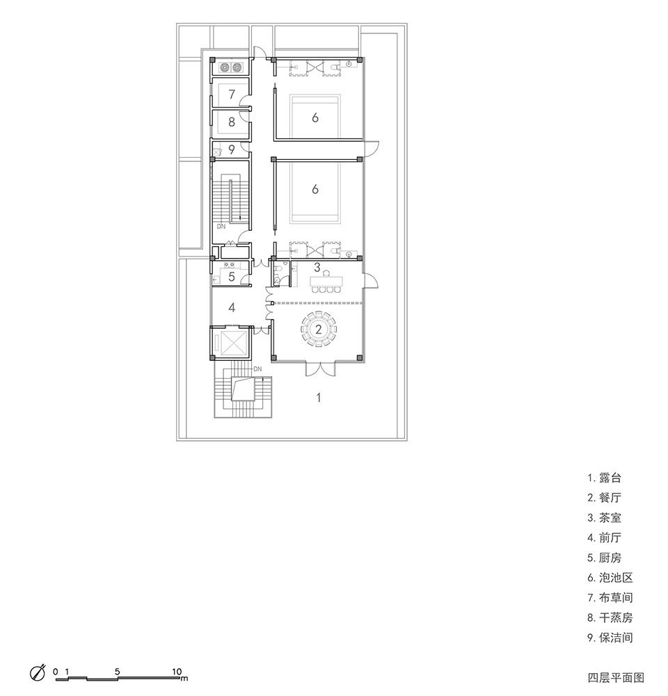 四层平面图©RES enterprise exhibition hall from gardenarts