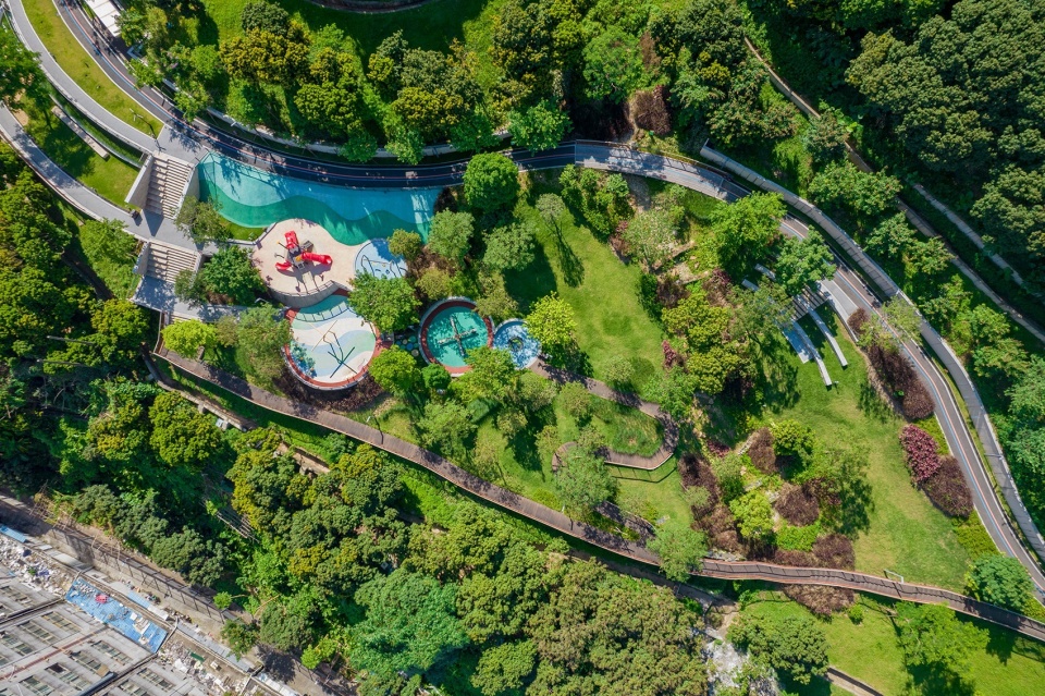 鸟瞰 ©HOPE翰博设计 杨洋 shatoujiao park shatoujiao park by hope design