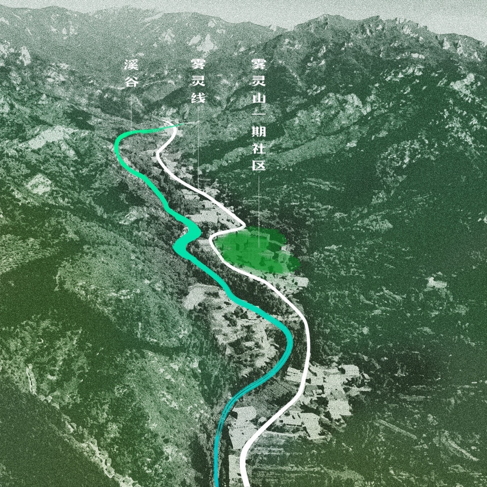 雾灵山一期社区区位图 ©Zscape the first phase of the aranya wuling mountain community landscape