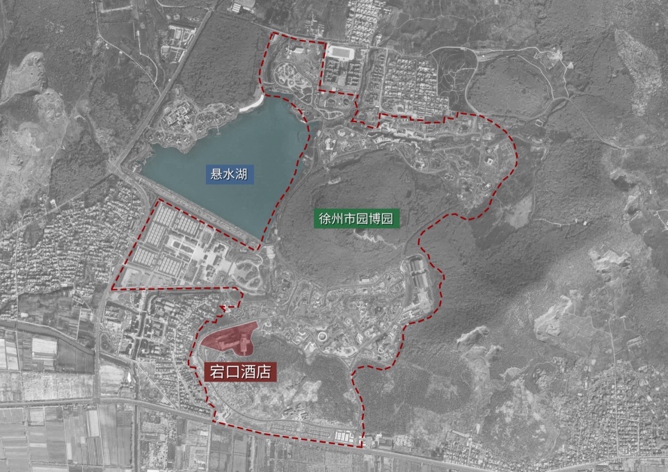 项目区位©筑境设计 xuzhou garden expo park dangkou hotel
