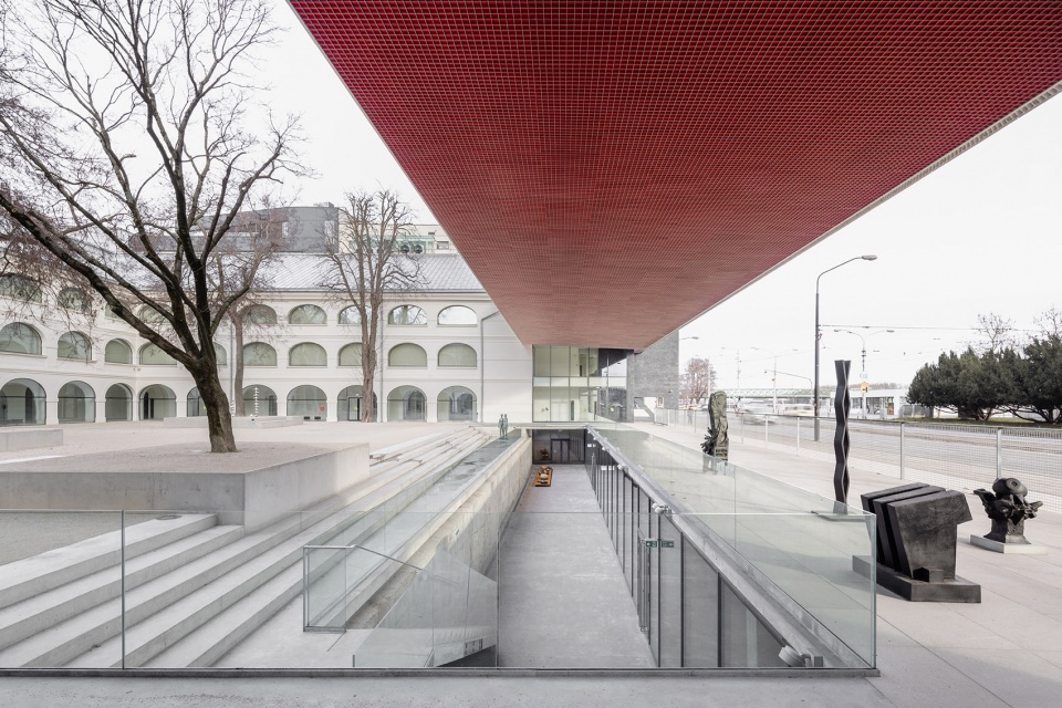 reconstruction and completion of the slovak national gallery by architekti b k p s