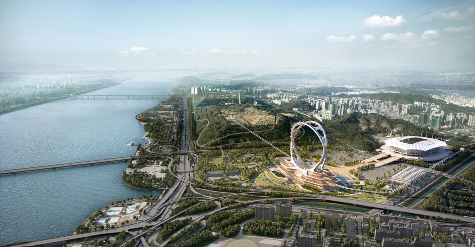 worlds highest standing spokeless ferris wheel by unstudio