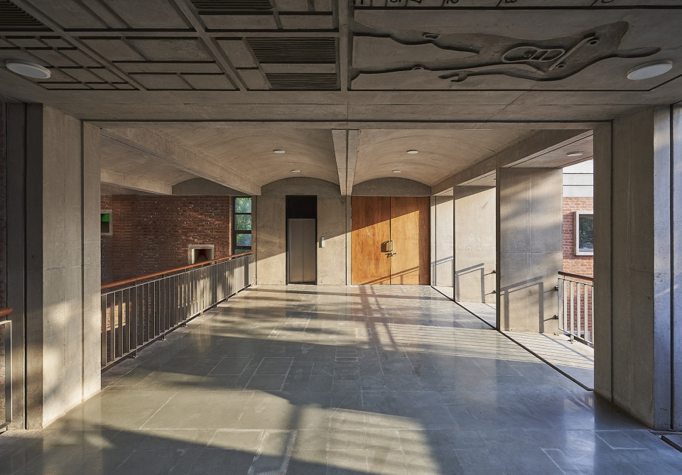cept university foundation hall lecture hall and kund by ccba designs