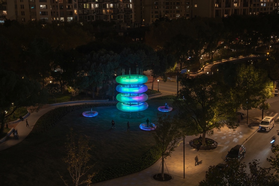 public art installation jump urban generator by daxing jizi design