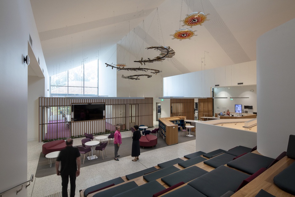 the nunawading hub community centre by fjcstudio