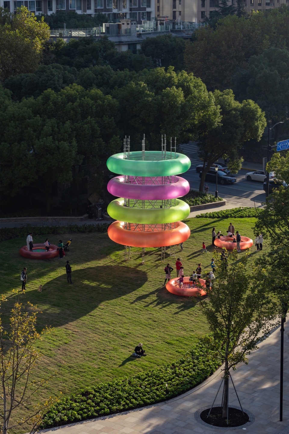 public art installation jump urban generator by daxing jizi design