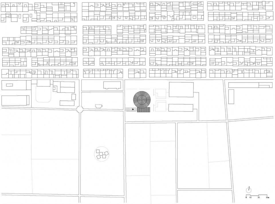 总图 Site plan 1 © 罗宇杰工作室 prepared rehmannia root crafts exhibition hall by luo studio