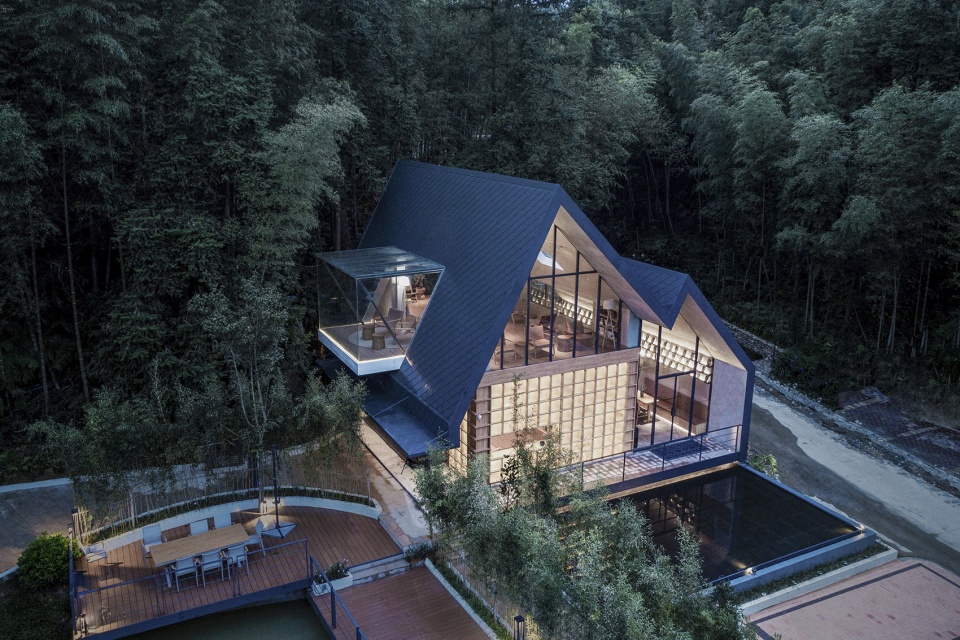 nankun mystery alpine library by wildurban architects