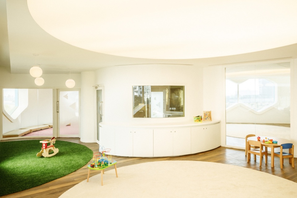 au grand airnursery kindergarten by paul le quernec architect