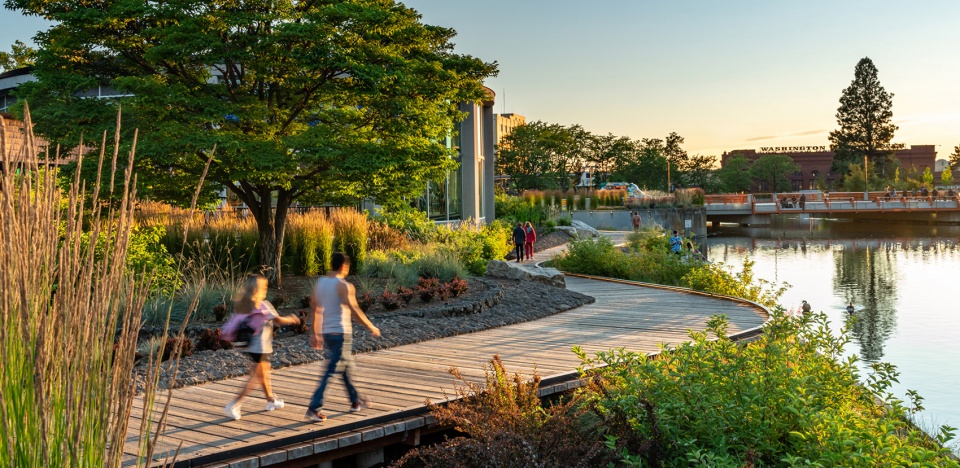 2022 ASLA GENERAL DESIGN AWARD OF HONOR Riverfront Spokane Berger Partnership