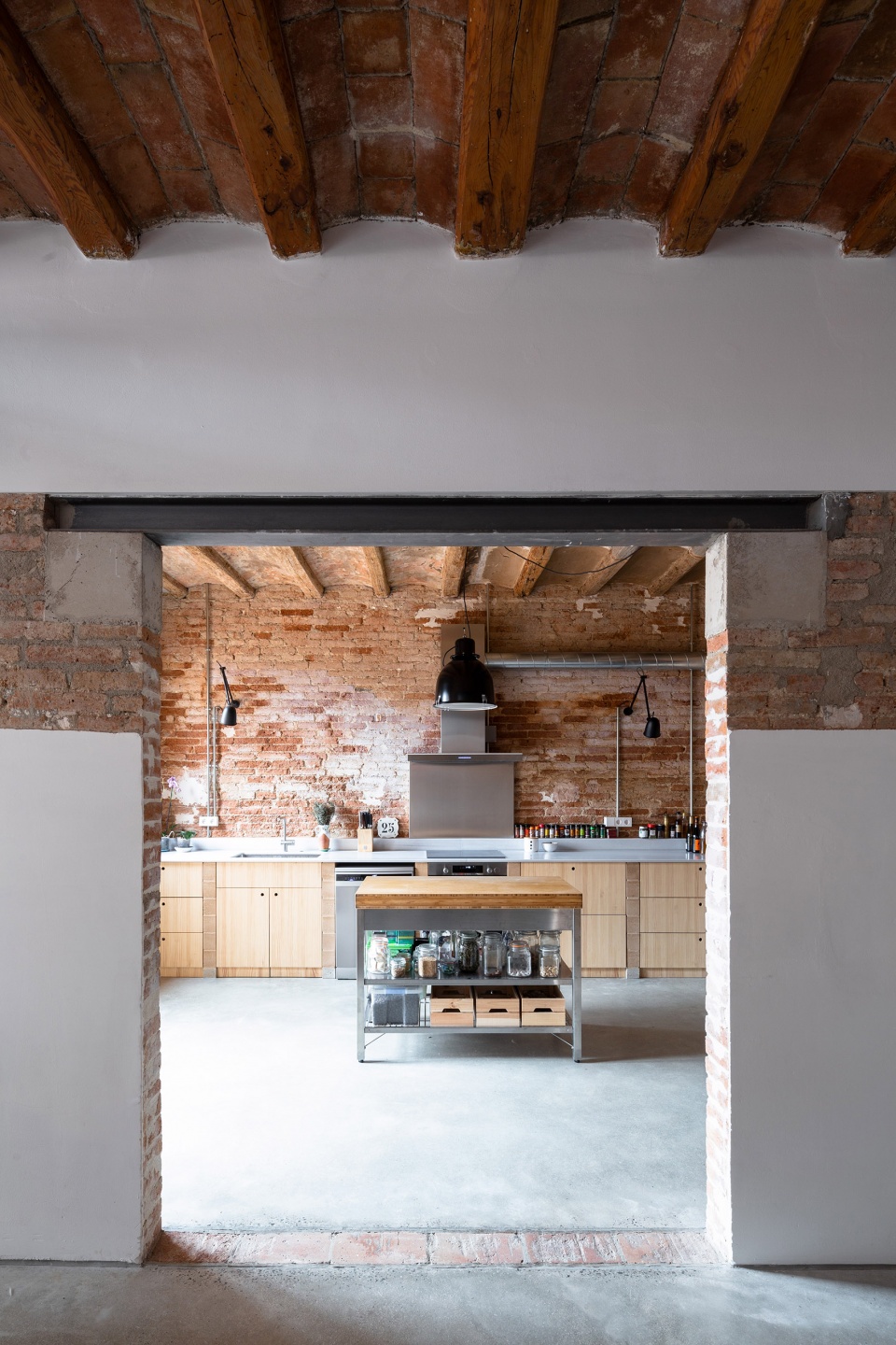 rehabilitation of two adjoining houses installation by arqbag
