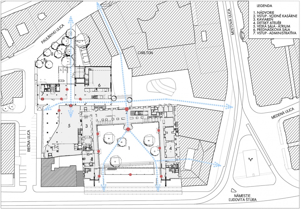 reconstruction and completion of the slovak national gallery by architekti b k p s